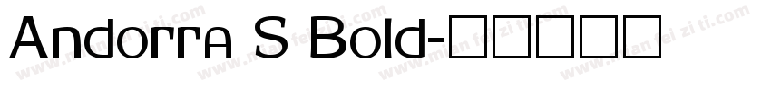 Andorra S Bold字体转换